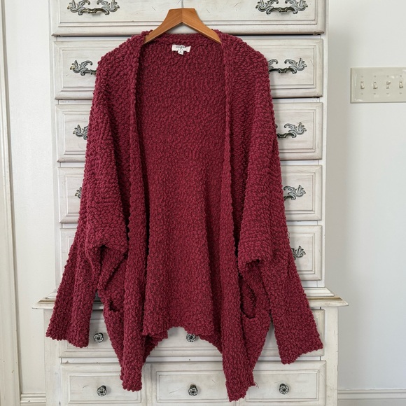 Vici Sweaters - Vici Popcorn Cotton Pocketed Cardigan